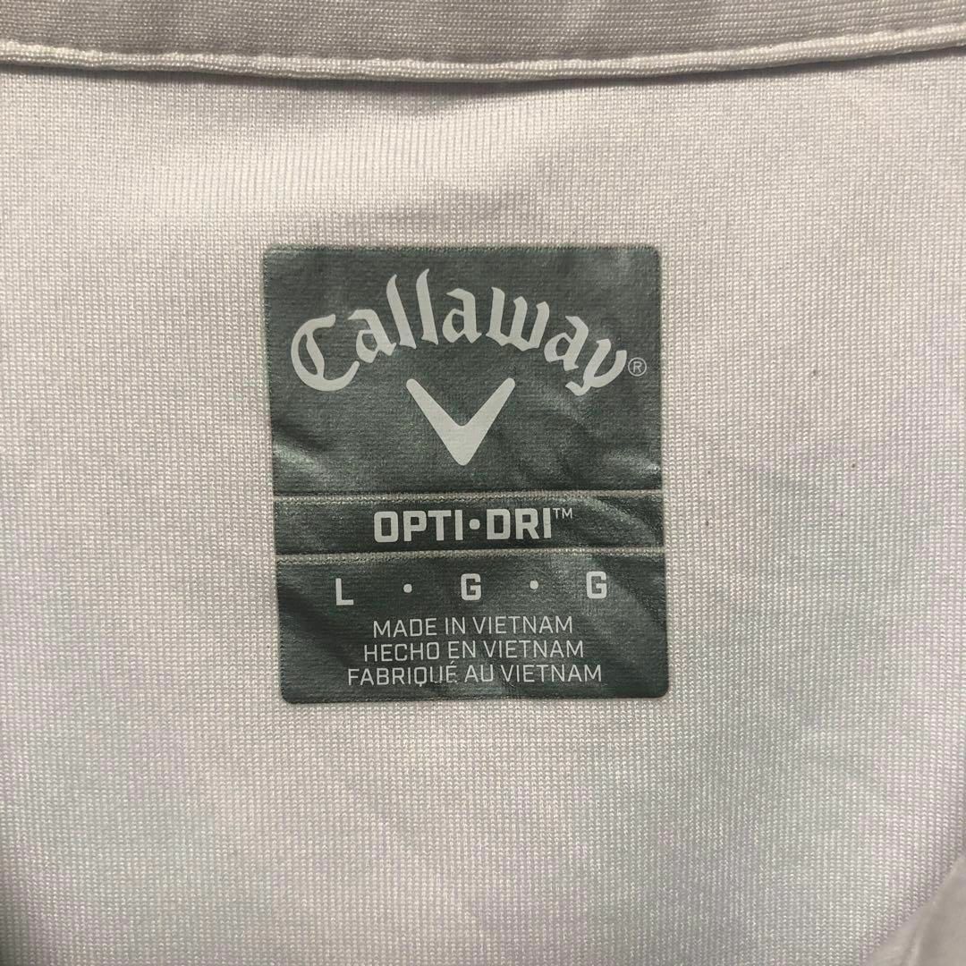 Callaway(キャロウェイ)の【Callaway】Lsize ポロシャツ ドット柄 ロゴワンポイント US古着 メンズのトップス(ポロシャツ)の商品写真