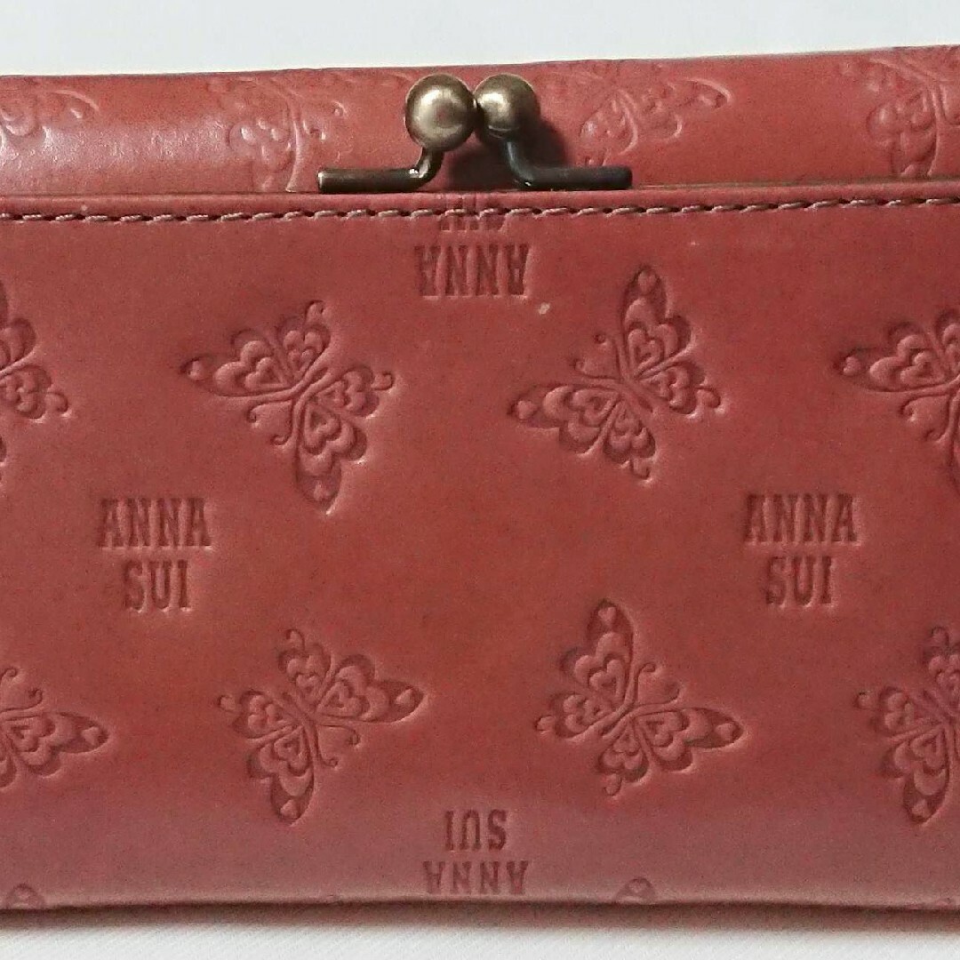 ANNA SUI アナスイ アンジェリーナ がま口付かぶせ長財布 蝶 新品未使用