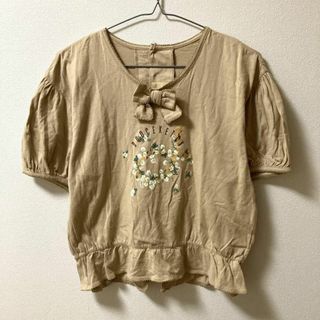 ケティ(ketty)の【KETTY 】ケティ（M）半袖トップス リボン付き フリル ガーリー(Tシャツ(半袖/袖なし))