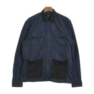 ディーゼル(DIESEL)のDIESEL ディーゼル カジュアルシャツ F インディゴ(デニム)x黒 【古着】【中古】(シャツ)