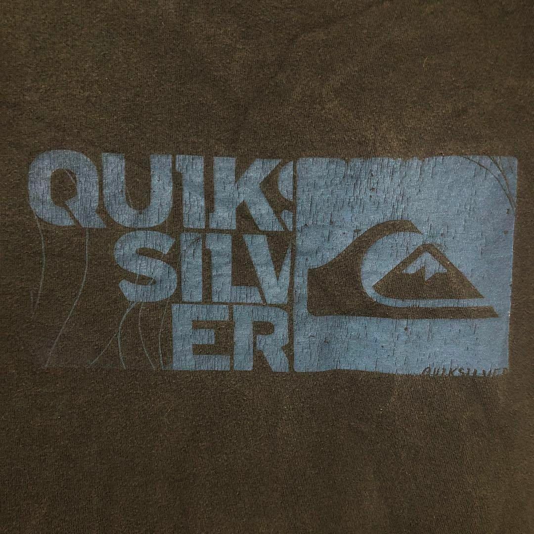 QUIKSILVER(クイックシルバー)の【QUIK SILVER】XLsize ロゴプリントTシャツ ブラック US古着 メンズのトップス(Tシャツ/カットソー(半袖/袖なし))の商品写真