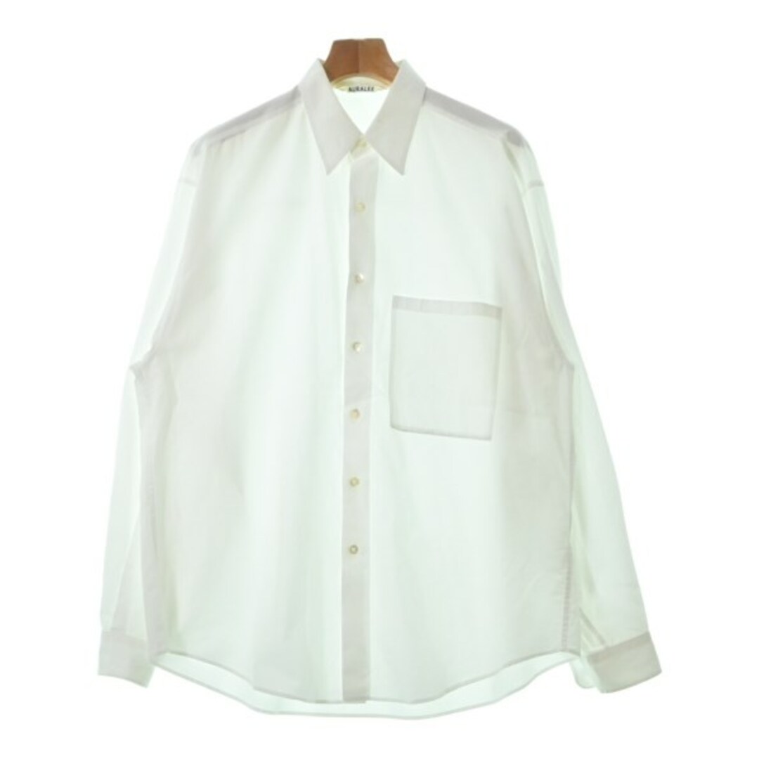 AURALEE オーラリー カジュアルシャツ 4(M位) 白