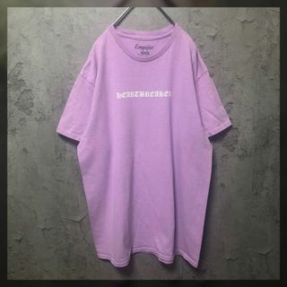 【EMPYRE】Msize バックプリント Tシャツ パープル US古着(Tシャツ/カットソー(半袖/袖なし))