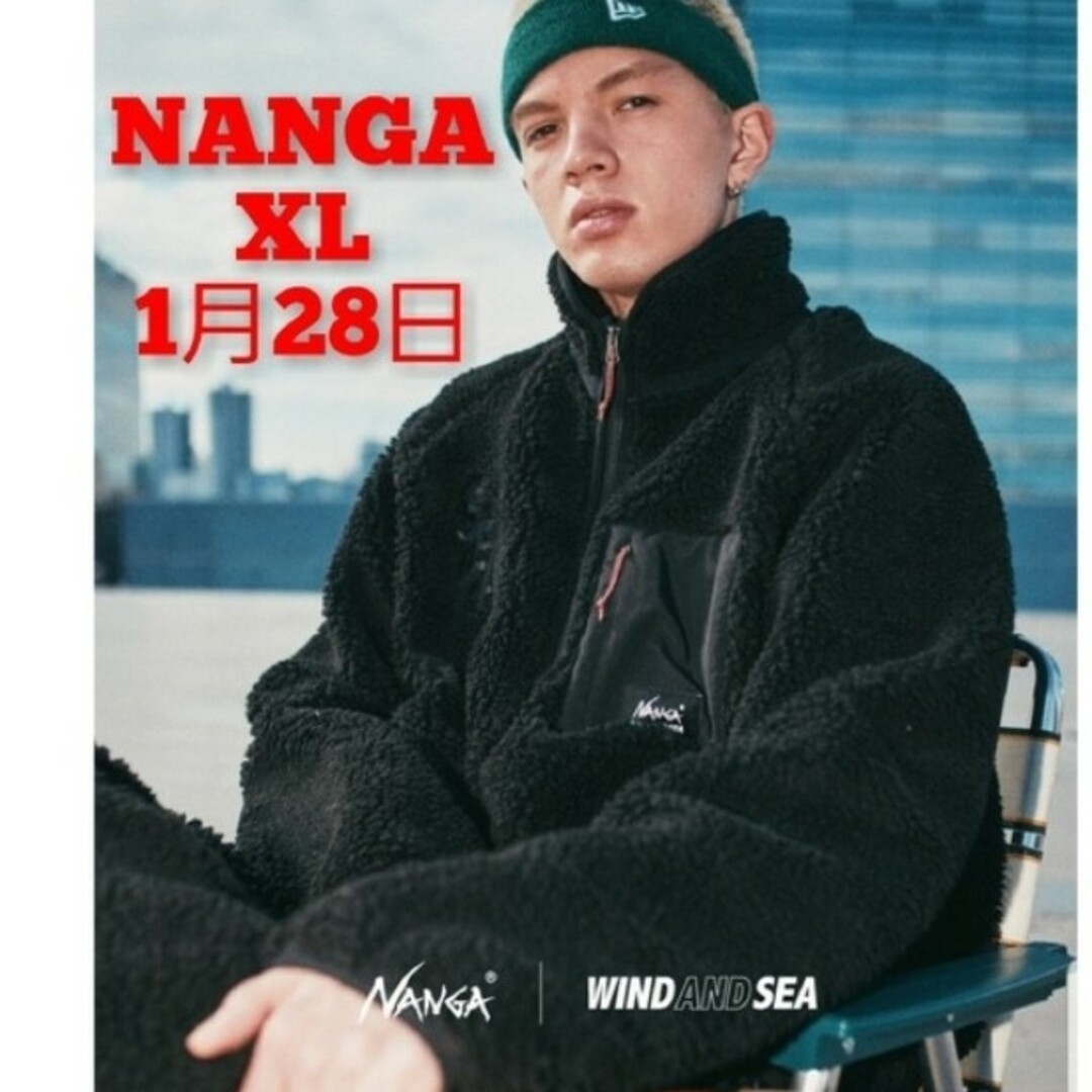 NANGA(ナンガ)のNANGA×WDS BOA FLEECE JACKETBLACKWIND メンズのジャケット/アウター(ブルゾン)の商品写真