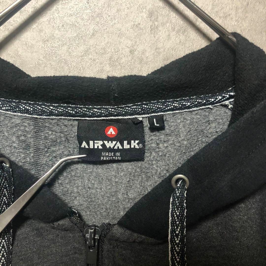 AIRWALK(エアウォーク)の【US古着／AIRWALK】Lサイズ ジップアップパーカー グレーツートンカラー レディースのトップス(パーカー)の商品写真