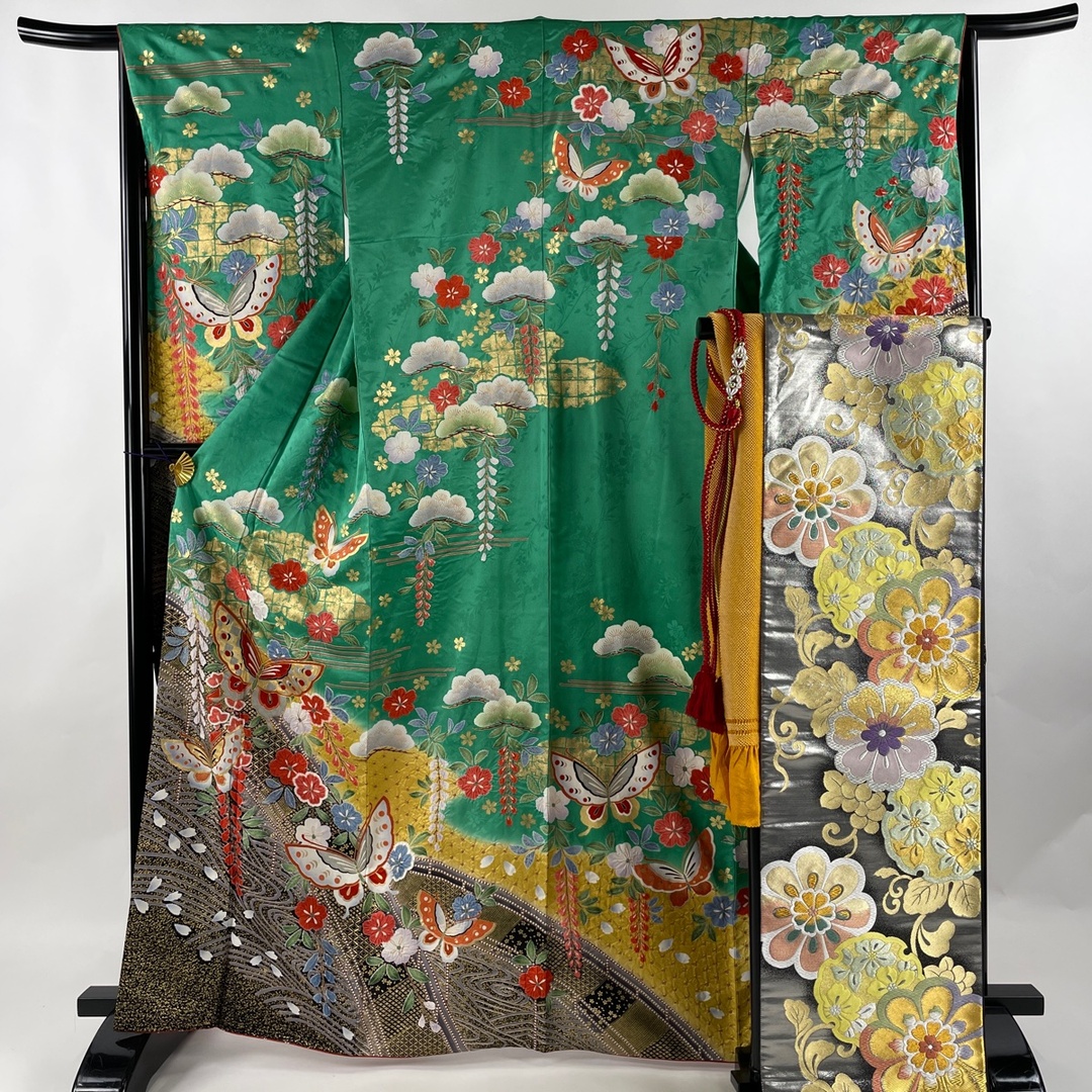 振袖 身丈164.5cm 裄丈65cm M 正絹 美品 秀品