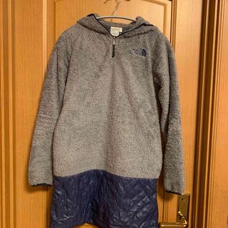 ザノースフェイス(THE NORTH FACE)のTHE NORTH FACE  プリマワンピース ハーフジップ フリース グレー(ひざ丈ワンピース)