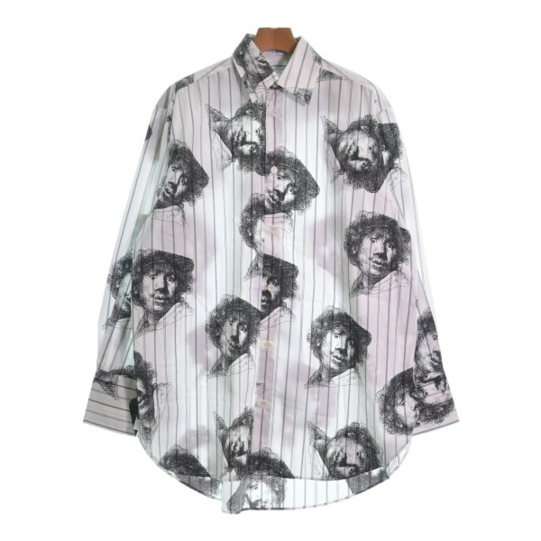 JW Anderson カジュアルシャツ S 白x黒(総柄) 【古着】【中古】 | フリマアプリ ラクマ