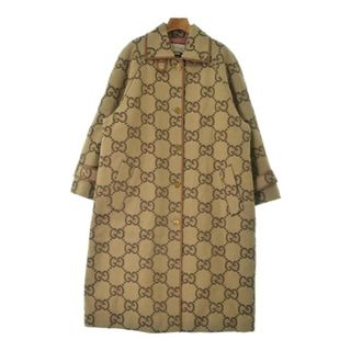 グッチ(Gucci)のGUCCI グッチ ステンカラーコート 40(M位) ベージュ系(総柄) 【古着】【中古】(その他)