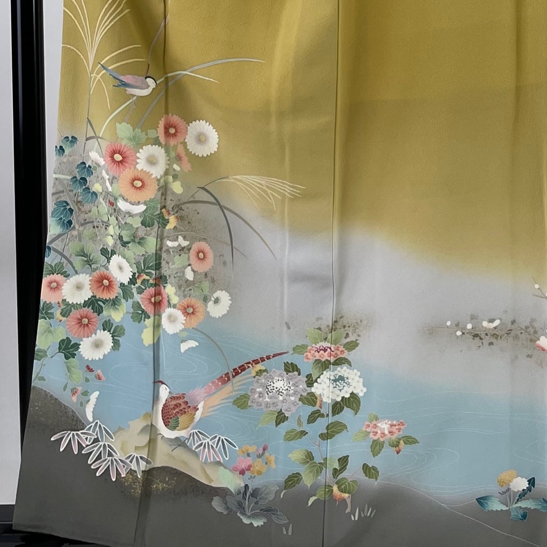 訪問着 身丈163cm 裄丈70cm 正絹 秀品 【中古】