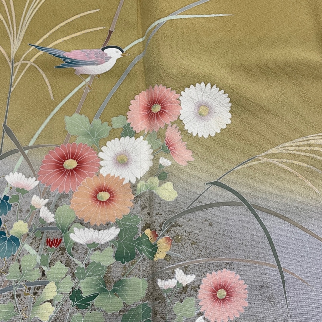 訪問着 身丈163cm 裄丈70cm 正絹 秀品 【中古】