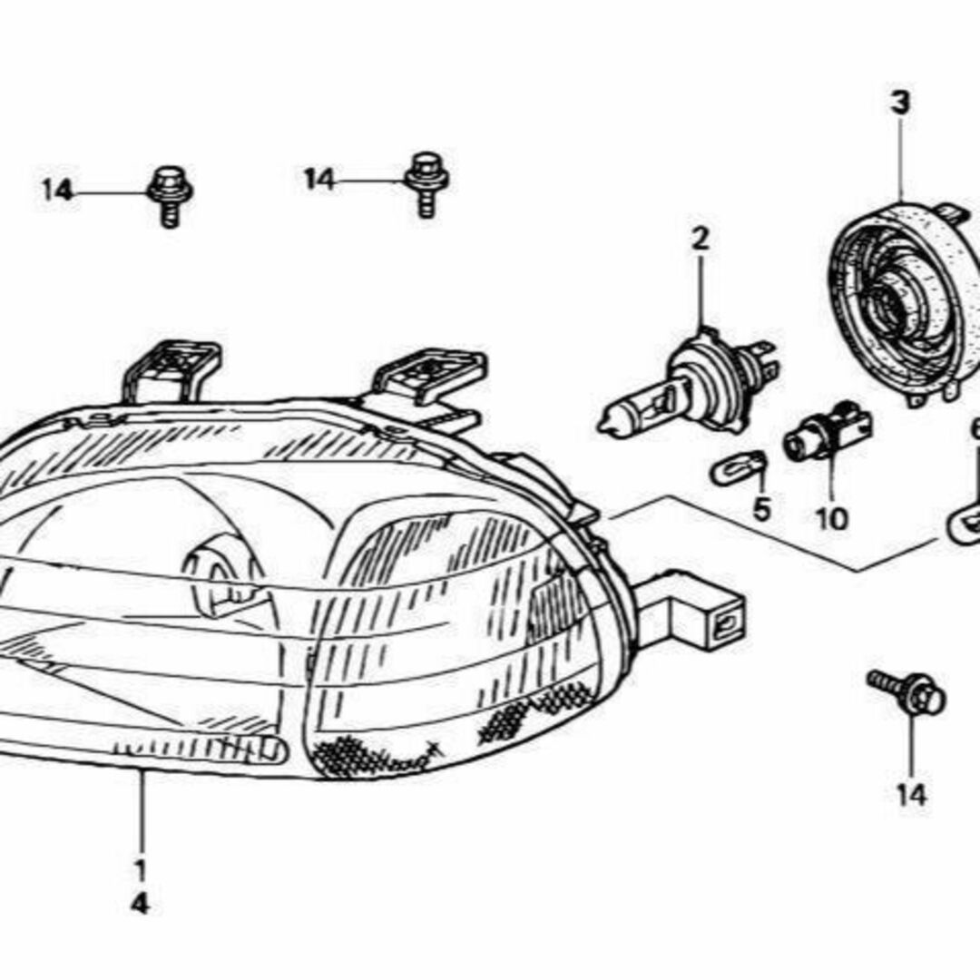 ホンダ(ホンダ)のホンダ シビックタイプＲサイドウインカー左右セットEＫ9EK4シビックフェリオ 自動車/バイクの自動車(車種別パーツ)の商品写真