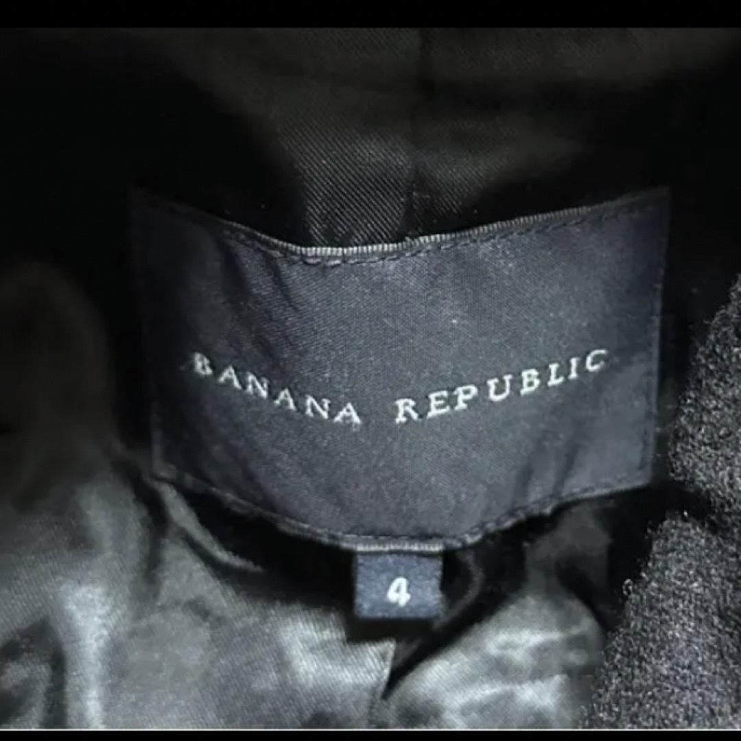 Banana Republic(バナナリパブリック)のBANANA REPUBLIC  アウター　コート　ブラック メンズのジャケット/アウター(ピーコート)の商品写真