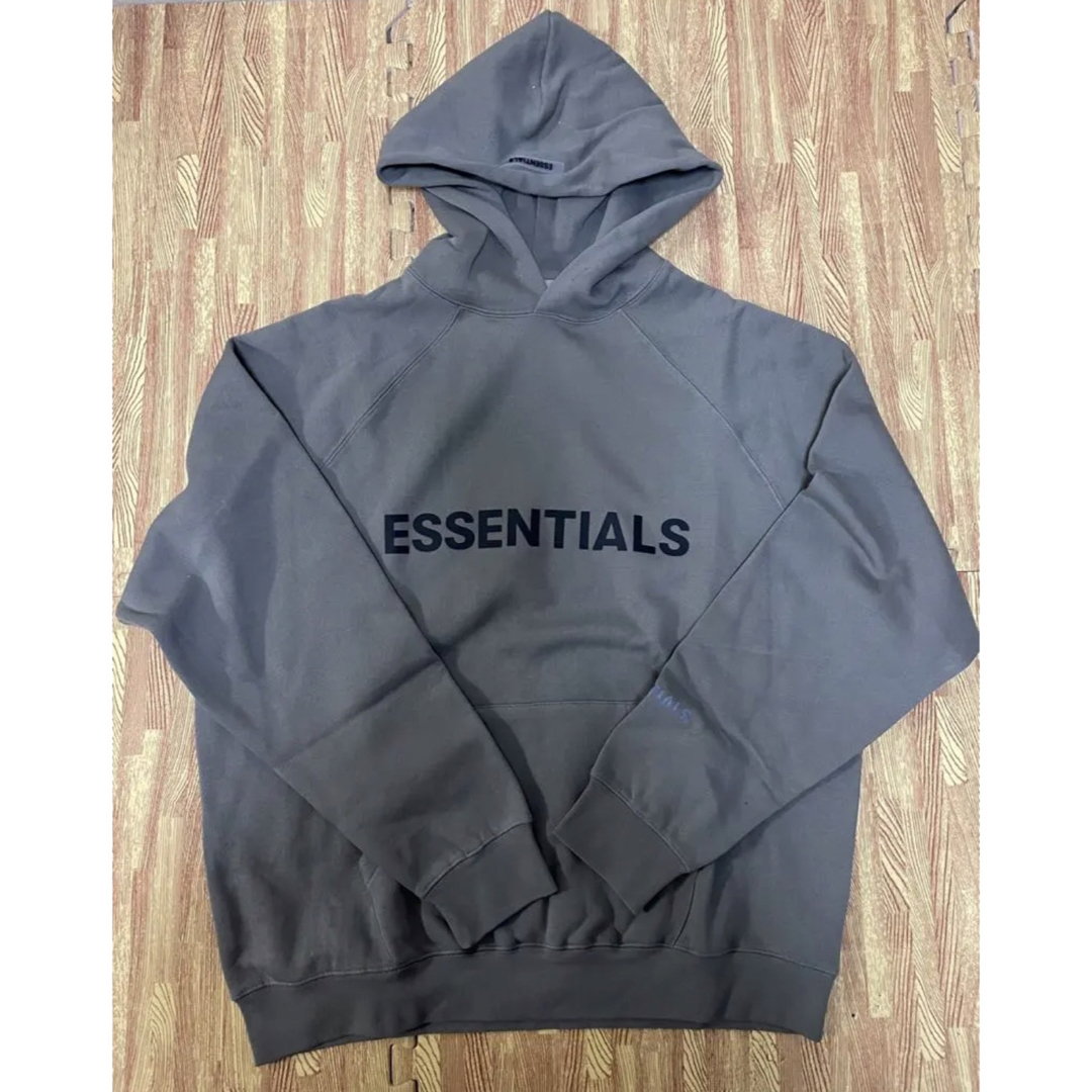 FEAR OF GOD FOG ESSENTIALS  チャコールパーカー XL