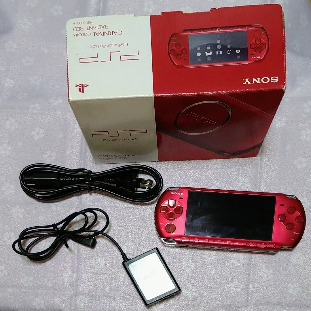 PSP-3000 プレイステーションポータブル ラディアントレッド - 携帯用