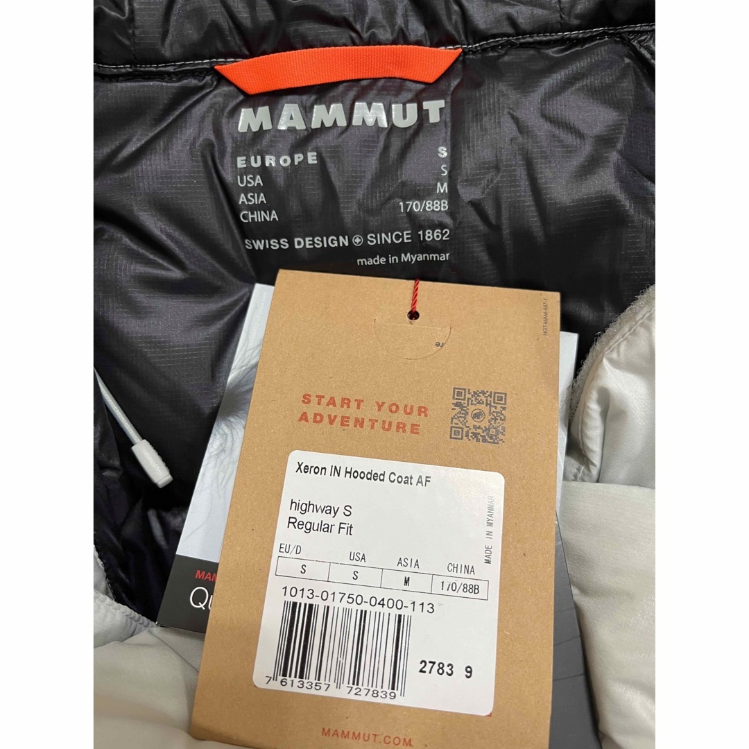 新品 MAMMUT マムート グースダウン ロングサイズ ユニセックス　XL 白