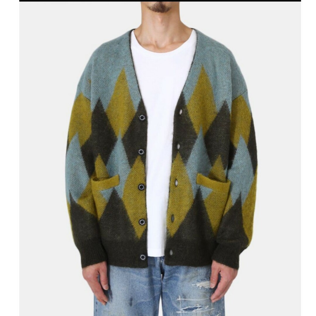 AURALEE(オーラリー)のDAIRIKU 新品　22AW ARGYLE MOHAIR KNIT メンズのトップス(ニット/セーター)の商品写真