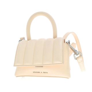 【中古】チャールズ＆キース CHARLES＆KEITH コンパクト ショルダー ハンドバッグ ペールオレンジ【W15xH9xD7.5】【レディース】(ハンドバッグ)