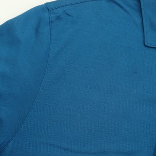 グランサッソ GRAN SASSO コットン 半袖ポロシャツ ピーコックブルー【サイズ52】【メンズ】