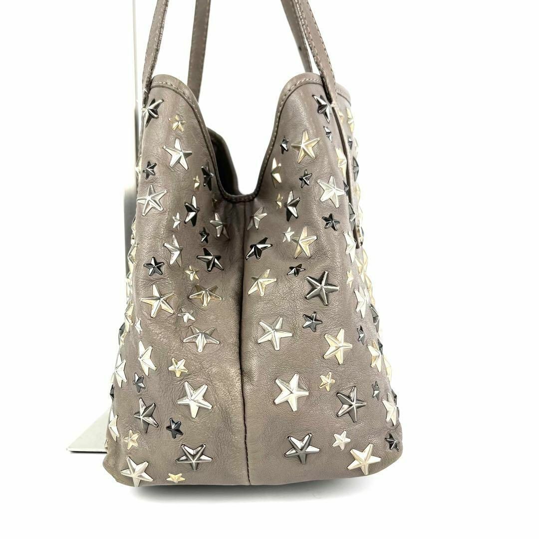 JIMMY CHOO(ジミーチュウ)の専用　美品 JIMMY CHOO ジミーチュウ SASHA トートバッグ グレー レディースのバッグ(トートバッグ)の商品写真