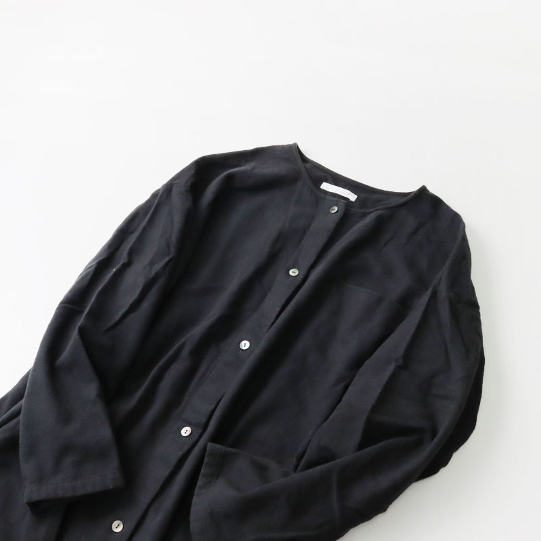 evam eva(エヴァムエヴァ)の2021AW エヴァムエヴァ ヴィー evam eva vie flannel cotton shirts フランネルコットンシャツ/チャコール トップス【2400013537346】 レディースのトップス(シャツ/ブラウス(長袖/七分))の商品写真