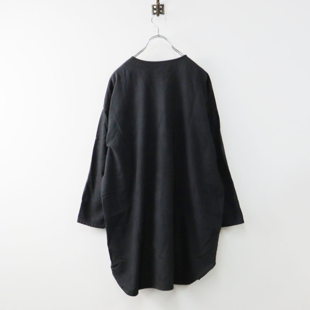 evam eva(エヴァムエヴァ)の2021AW エヴァムエヴァ ヴィー evam eva vie flannel cotton shirts フランネルコットンシャツ/チャコール トップス【2400013537346】 レディースのトップス(シャツ/ブラウス(長袖/七分))の商品写真