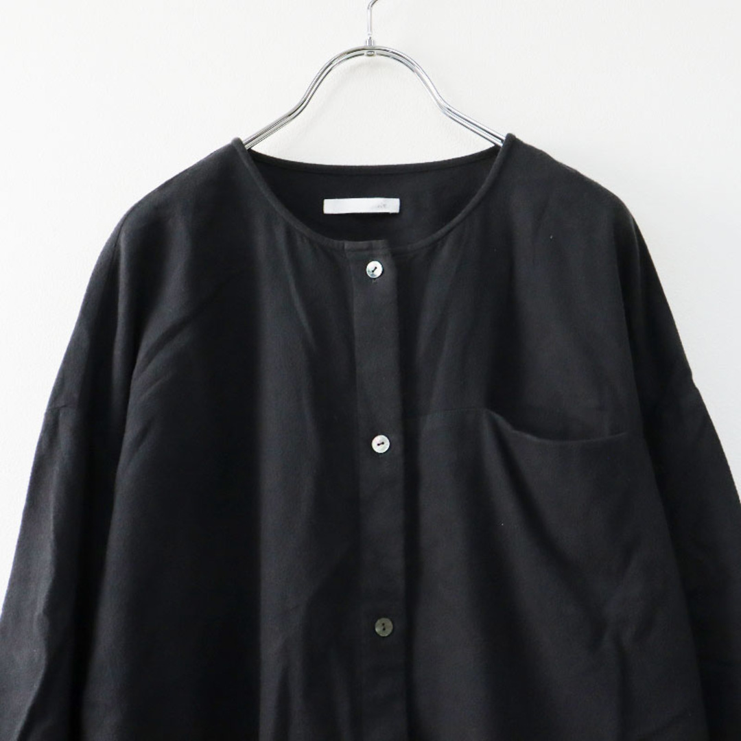 evam eva(エヴァムエヴァ)の2021AW エヴァムエヴァ ヴィー evam eva vie flannel cotton shirts フランネルコットンシャツ/チャコール トップス【2400013537346】 レディースのトップス(シャツ/ブラウス(長袖/七分))の商品写真