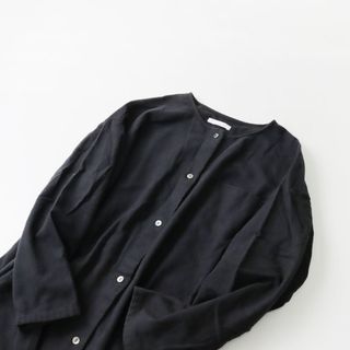 エヴァムエヴァ(evam eva)の2021AW エヴァムエヴァ ヴィー evam eva vie flannel cotton shirts フランネルコットンシャツ/チャコール トップス【2400013537346】(シャツ/ブラウス(長袖/七分))