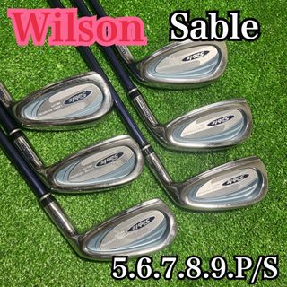 ウィルソン(wilson)のB1752 Wilson ウィルソン Sable アイアン レディース 右利き(クラブ)