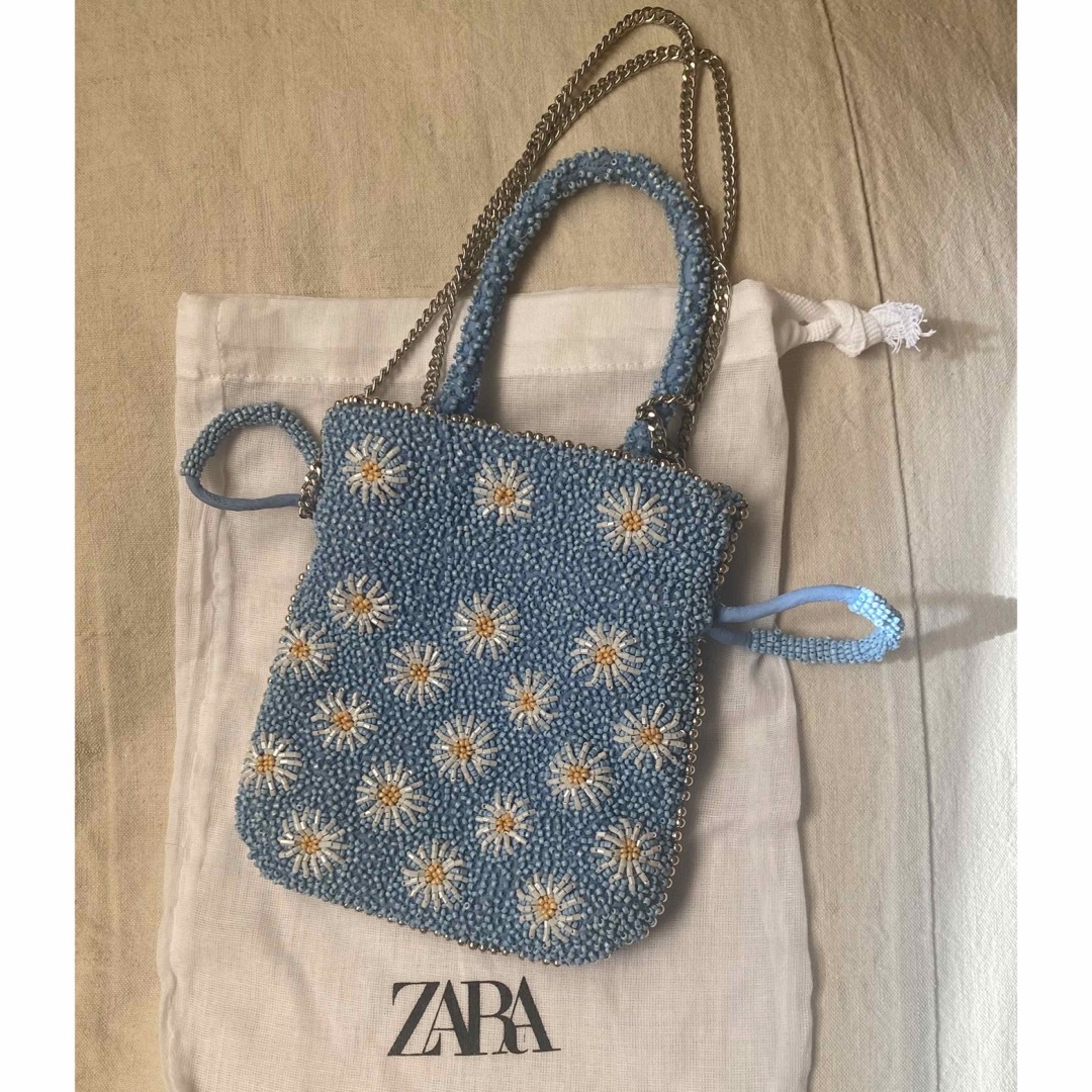 ZARA(ザラ)のZARA ザラ ビーズバッグ レディースのバッグ(ハンドバッグ)の商品写真