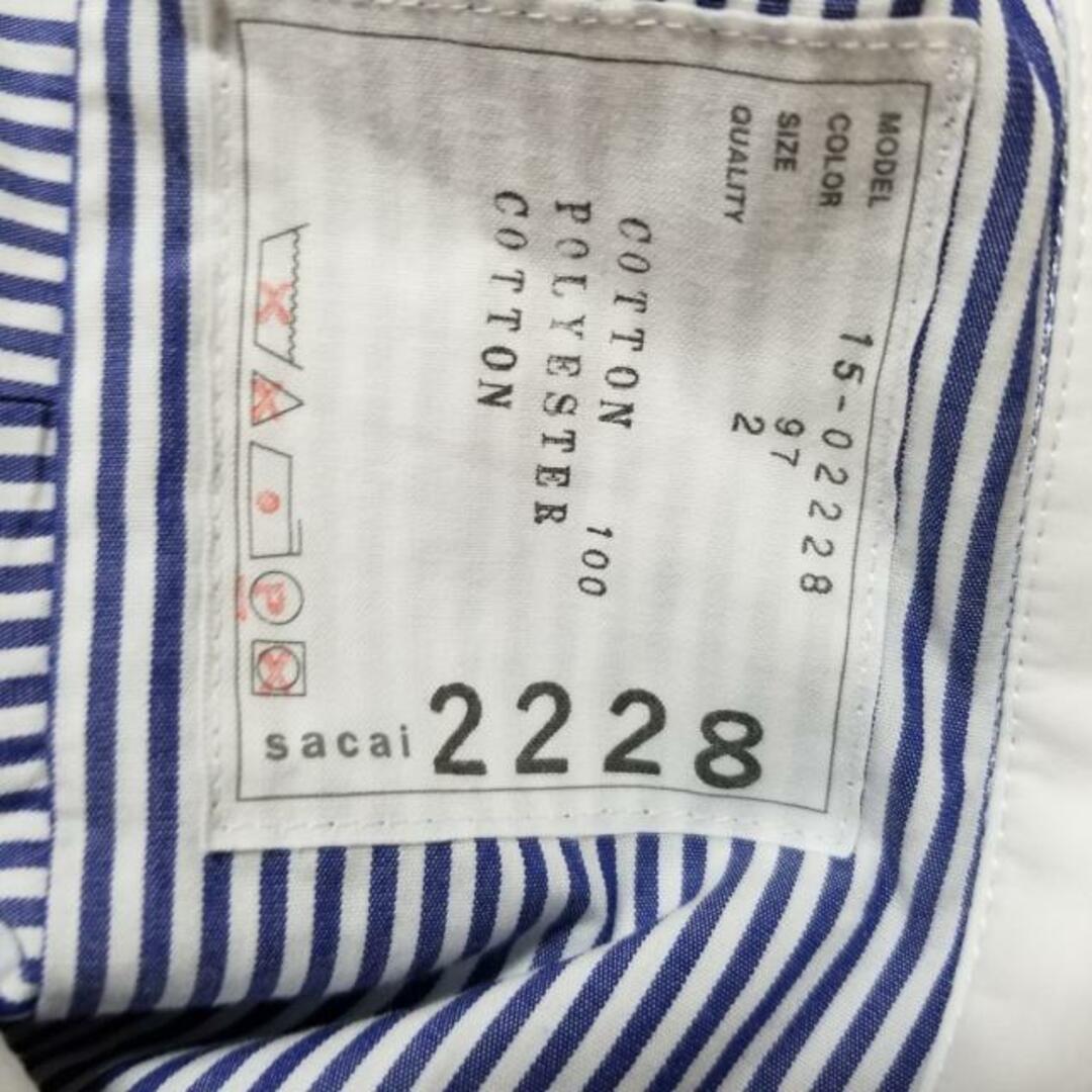 sacai - サカイ 半袖シャツブラウス サイズ2 M美品 の通販 by ブラン