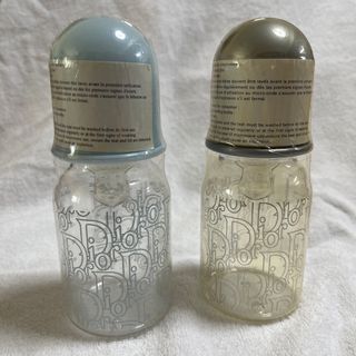 新品　未使用　Baby Dior グレー　哺乳瓶　食器