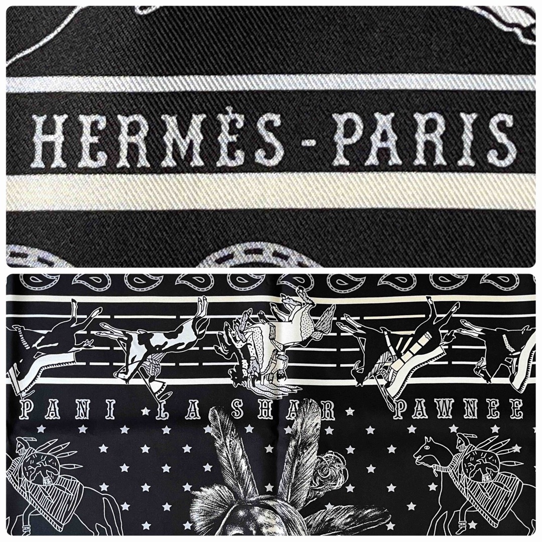 Hermes(エルメス)の美品【エルメス】カレ90 スカーフ シルク パウニー族の首長 レディースのファッション小物(バンダナ/スカーフ)の商品写真