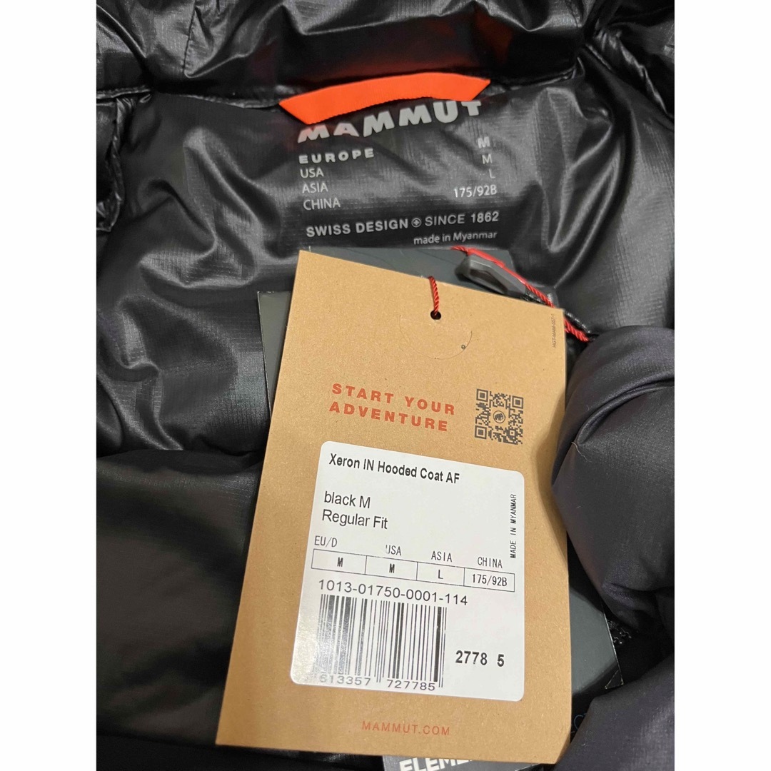 新品 MAMMUT マムート グースダウン ロングサイズ ユニセックス XL 黒