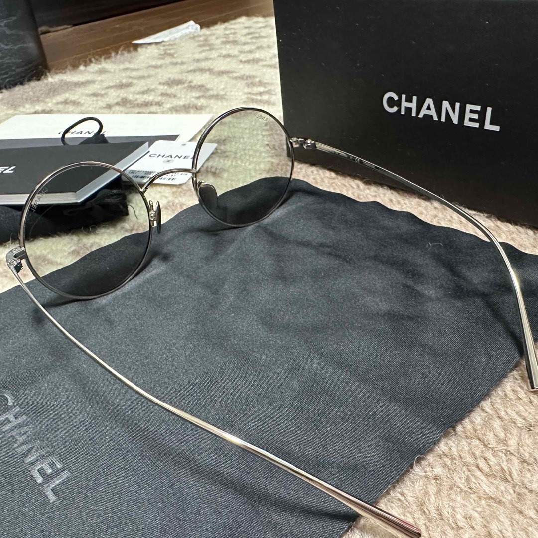 未使用品 CHANEL ラウンド サングラス 4257T C124/87