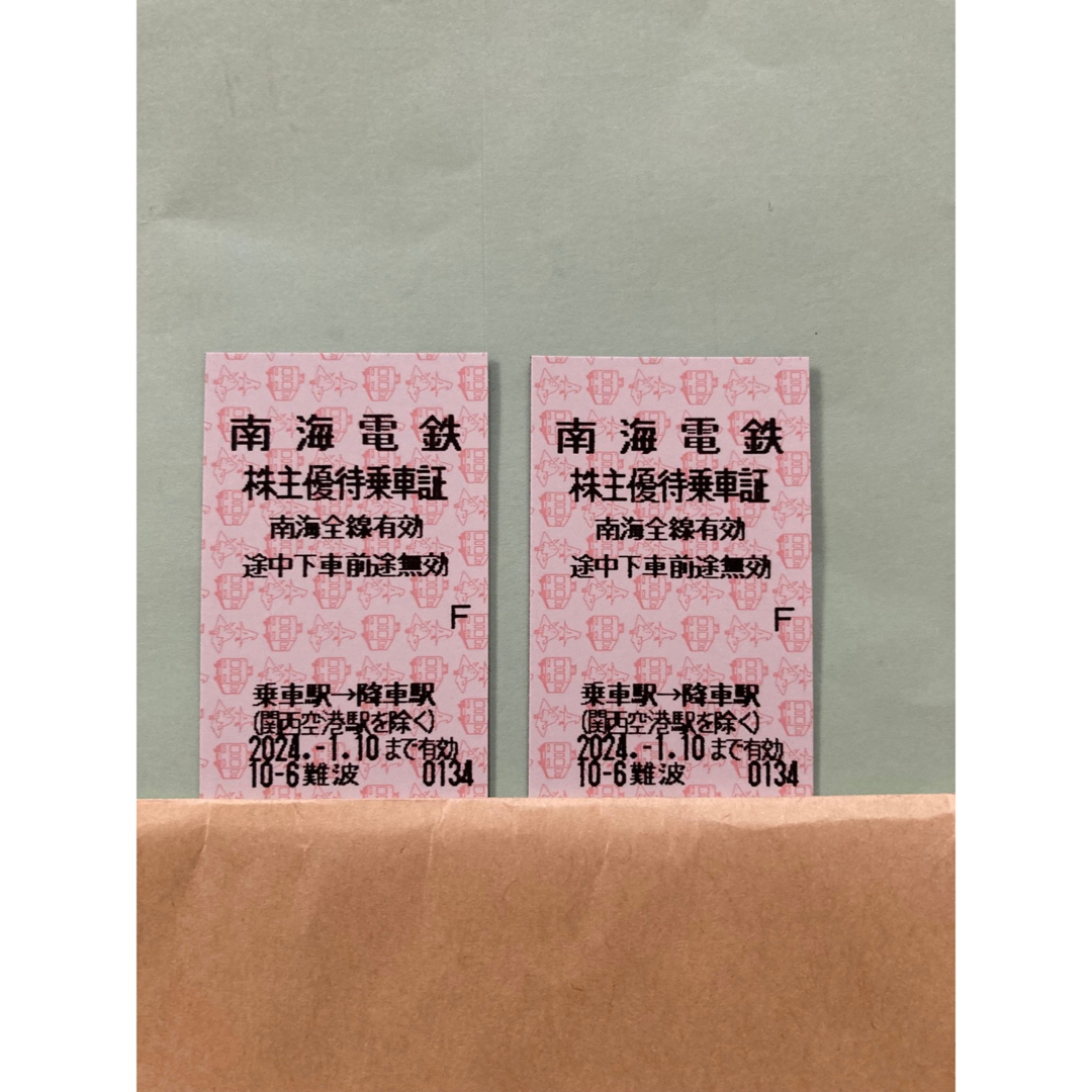 南海電鉄株主優待乗車券 チケットの乗車券/交通券(鉄道乗車券)の商品写真