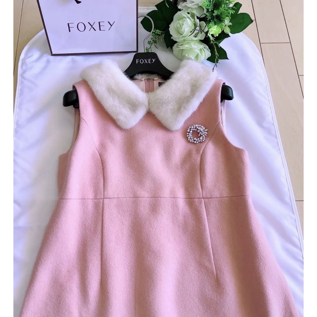 FOXEY(フォクシー)のFOXEY 2021年Whipped Creamワンピース40新品同様 Rene レディースのワンピース(ひざ丈ワンピース)の商品写真