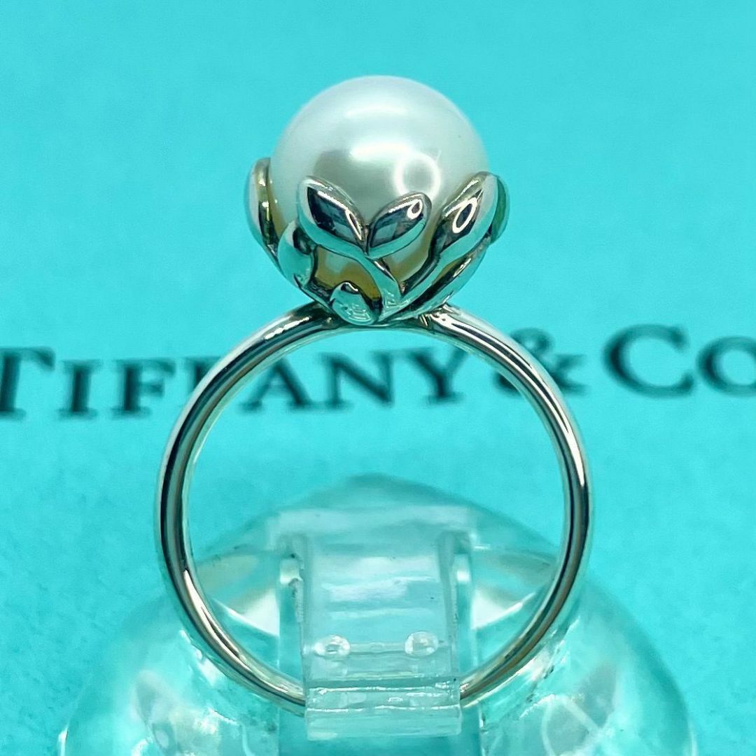 Tiffany & Co.(ティファニー)のティファニー オリーブリーフ　パール リング　あこや真珠　シルバー ★379 レディースのアクセサリー(リング(指輪))の商品写真