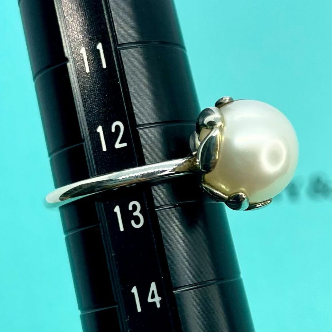 Tiffany & Co.(ティファニー)のティファニー オリーブリーフ　パール リング　あこや真珠　シルバー ★379 レディースのアクセサリー(リング(指輪))の商品写真