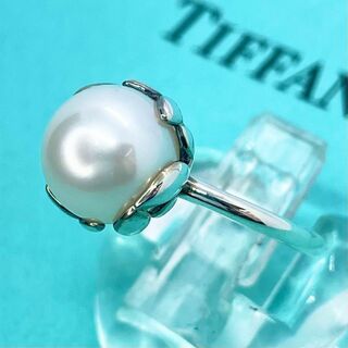 ティファニー(Tiffany & Co.)のティファニー オリーブリーフ　パール リング　あこや真珠　シルバー ★379(リング(指輪))