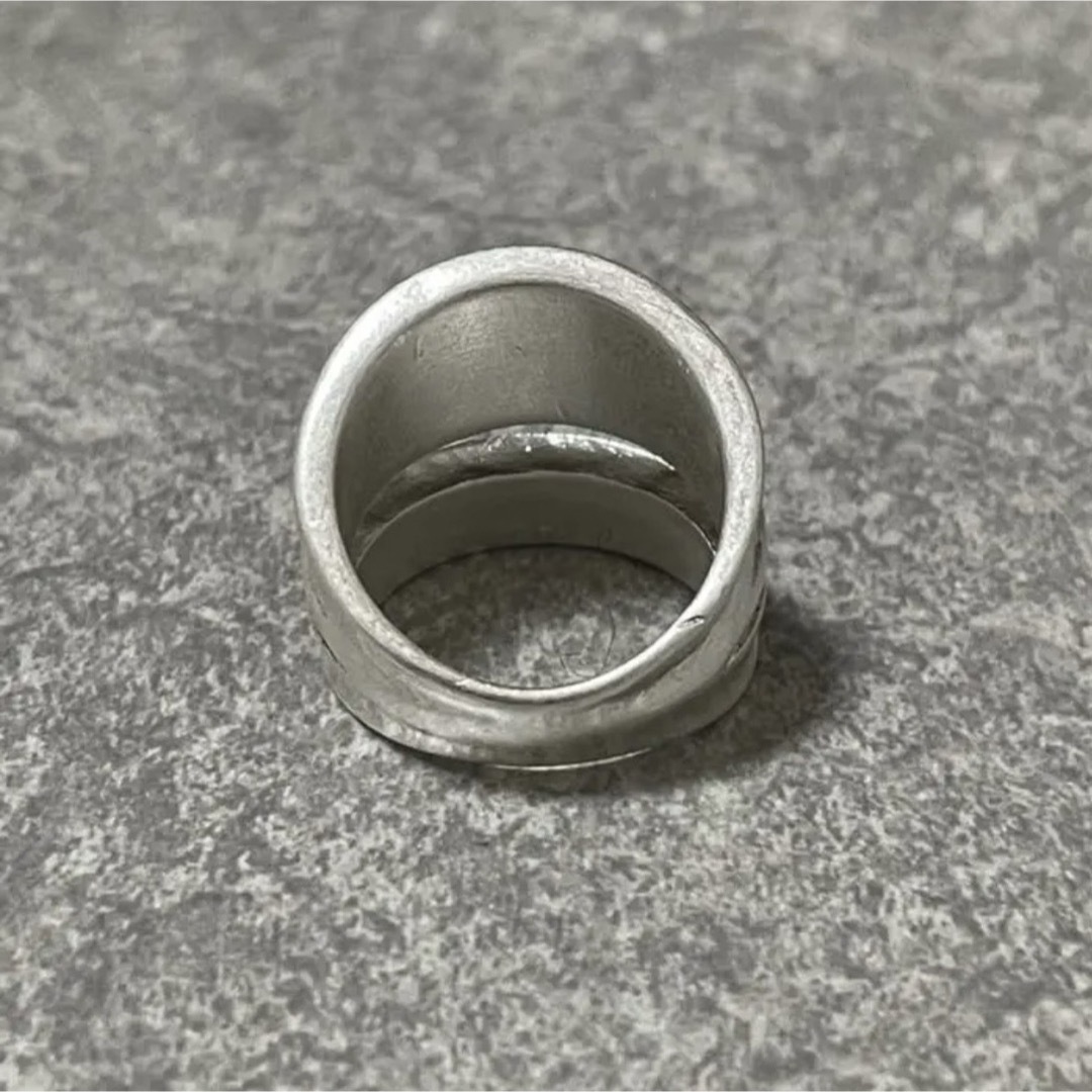 ヴィンテージ　シルバーダブルリング　デッドストック メンズのアクセサリー(リング(指輪))の商品写真