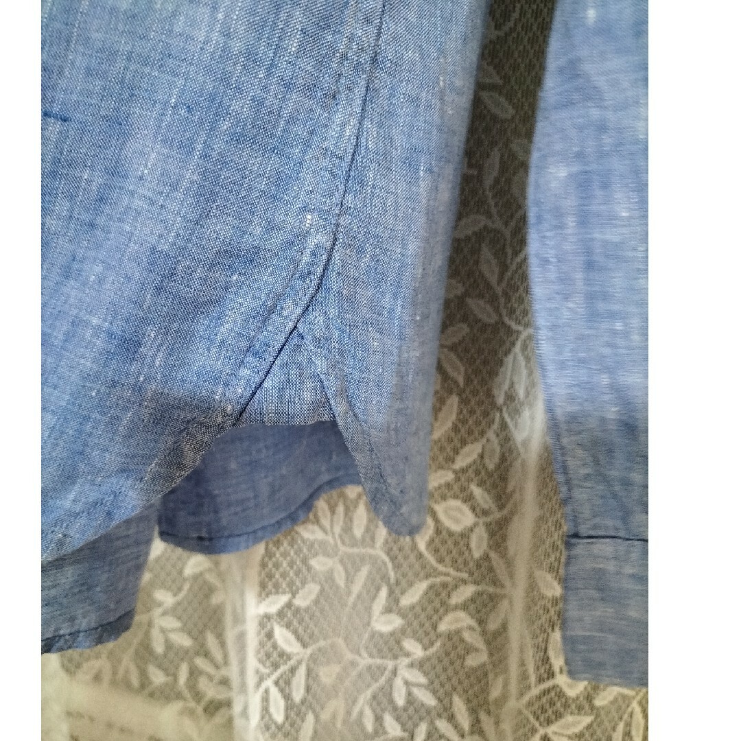 MUJI (無印良品)(ムジルシリョウヒン)の無印良品　リネンシャツ　麻100% ブラウス レディースのトップス(シャツ/ブラウス(長袖/七分))の商品写真
