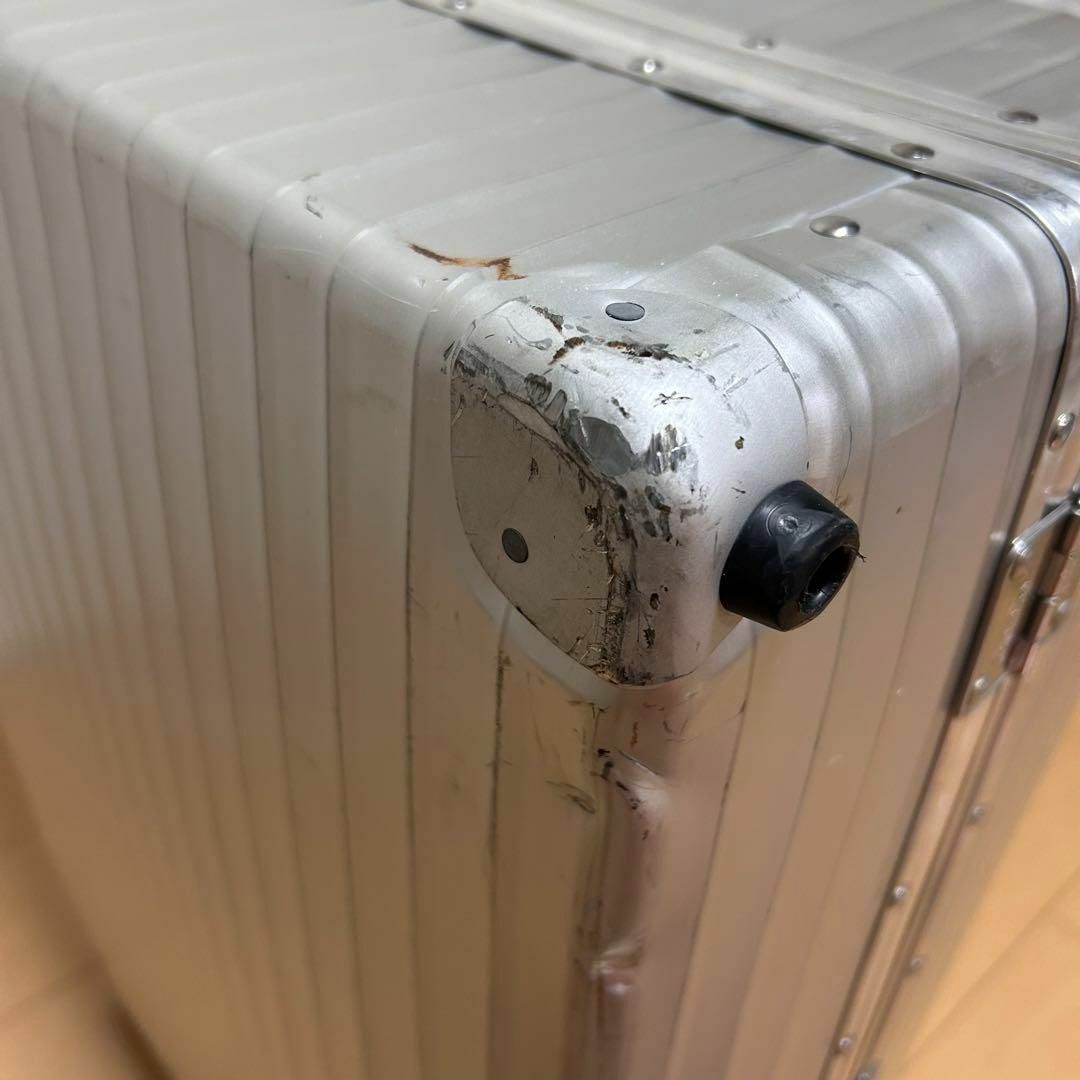 RIMOWA リモワ　キャリーバッグ　アルミ　オパール　84L Opal 青ロゴ