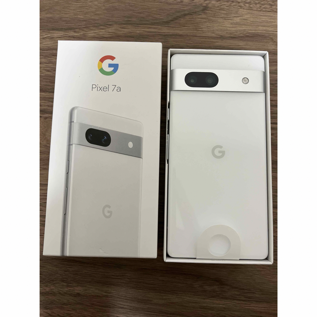 未使用　Google pixel 7a グーグルピクセル　白