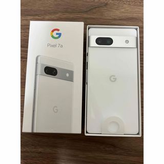 グーグル(Google)の未使用　Google pixel 7a グーグルピクセル　白(スマートフォン本体)