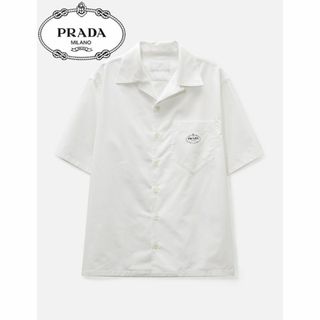 プラダ(PRADA)のPRADA コットン ロゴ ボウリングシャツ(シャツ)