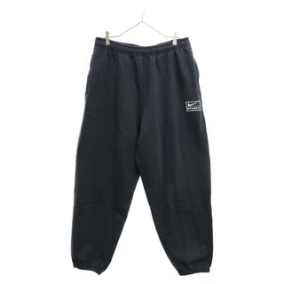 ナイキ(NIKE)のNIKE ナイキ ×STUSSY ステューシー Washed Fleece Pant DO5296-010 ウォッシュドロゴ刺繍スウェットロングパンツ ブラック(その他)