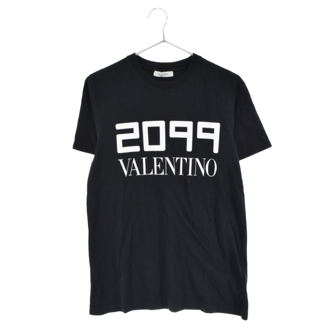 VALENTINO ヴァレンチノ 2099 ロゴプリント 半袖Tシャツ カットソー ブラック SV0MG04E5SJ