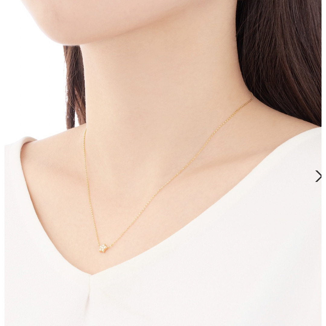JEWELRY TSUTSUMI - K18 イエローゴールドダイヤモンドネックレスの
