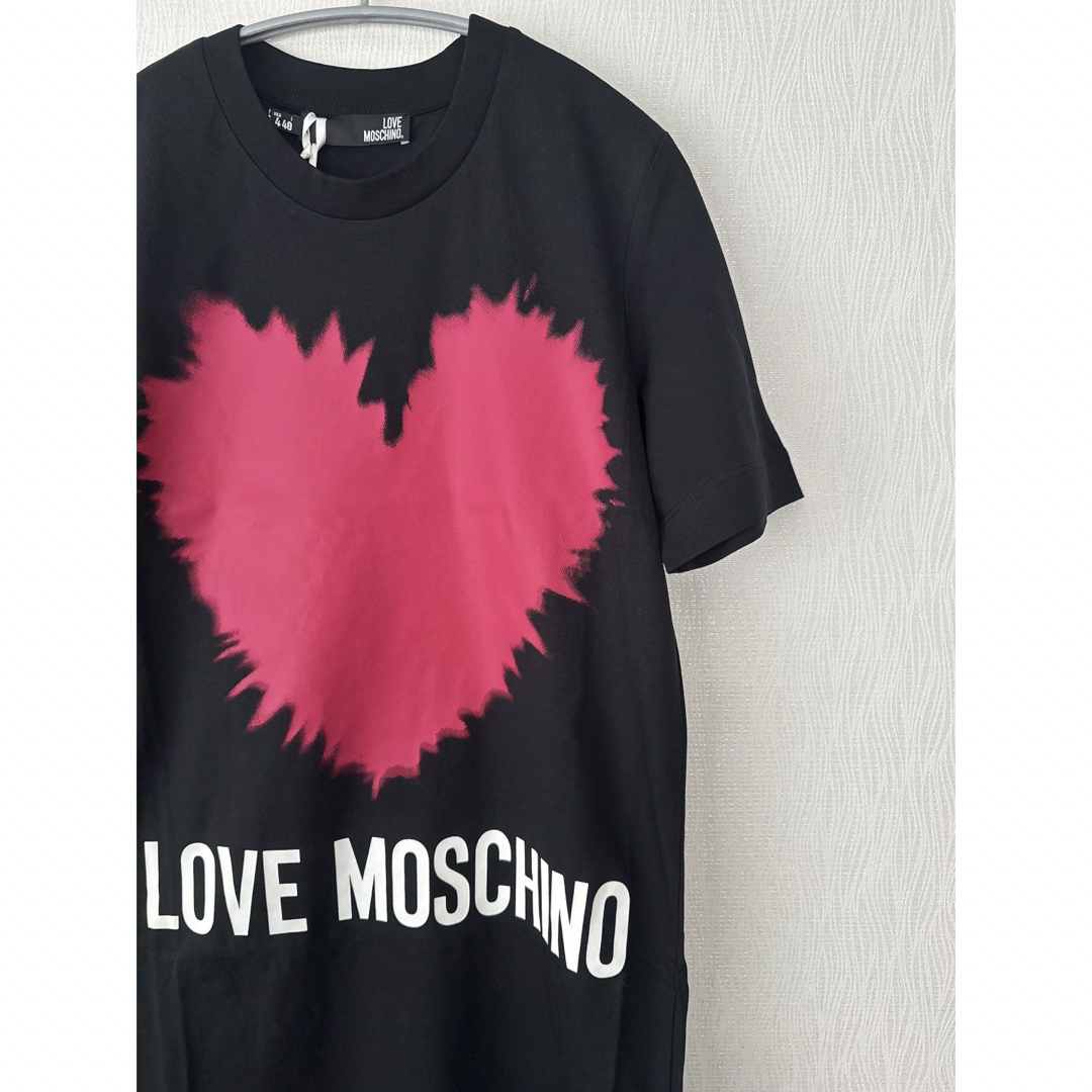 ブラックモスキーノLOVE MOSCHINO ロゴ ミニワンピース